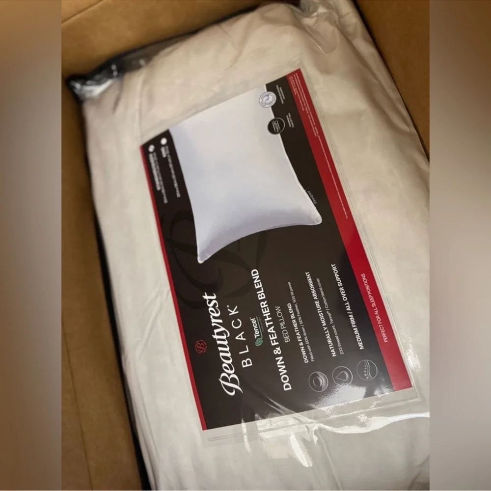🎉LAST CHANCE🎉Beautyrest Black Luxury Goose Down And‎ Feather Pillow